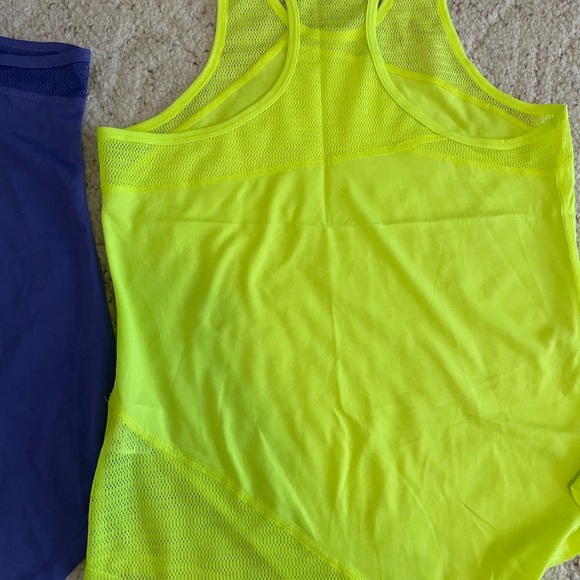 Nike Women’s Running Tank Tops (2), Neon Green and Purple, Size Larges - Picture 8 of 8